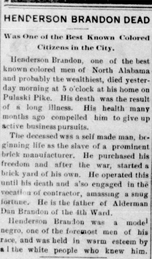 Henderson-Brandon-Obituary A Self Made Man