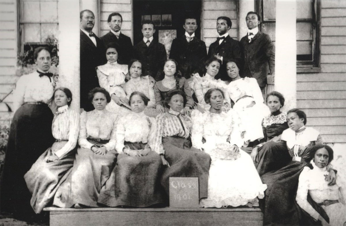 William-Hooper-Councill-with-the-Class-of-1901 William Hooper Councill with the Class of 1901, The State Agricultural and Mechanical College for Negroes, a predecessor of Alabama A&M University.