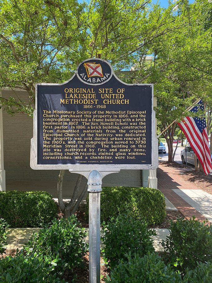 lakeside-methodist-marker Lakeside Methodist Church Historic Marker